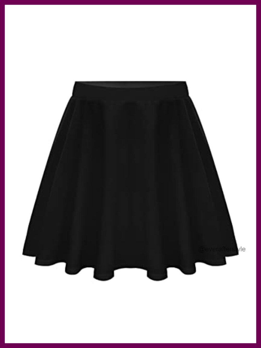 Plus Size Skater Skirt Polyester Spandex Pleated Mini A-Line